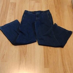 Faded Glory Wide Leg Pants Dark Blue Average size 6 Vintage